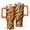 Dark-orange, variant on 40oz Tumbler with Handle and Straw, Vacuum Insulated Stainless Steel Travel Mug, Fits Car Cup Holder, Animal Print