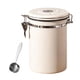 thumbnail image 3 of Utensilios de almacenamiento para granos de café con cuchara de acero Tanque de almacenamiento hermético para blanco 1.8L, 3 of 9