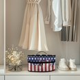thumbnail image 4 of HELLHERO American Flag Design Iron Case Storage (11.8x6.69x5.5 In) Zipper Closure Lightweight Travel Bag, Bag Only, 4 of 6
