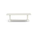 thumbnail image 3 of Pemberly Row V-Style 60" Traditional Wood Dining Bench in White, 3 of 5