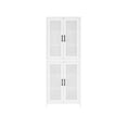 thumbnail image 3 of Crosley Furniture Milo Garde-Manger de Rangement Empilable Moderne en Bois, Blanc (Ensemble de 2), 3 of 16