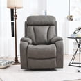 thumbnail image 2 of Electric Power Recliner Chair With Soft Cushion Pillow, Remote Control, Side Pockets 330 Pounds Weight Capacity Smart Power Sofa Recliner For Bedroom Living Room, 2 of 9