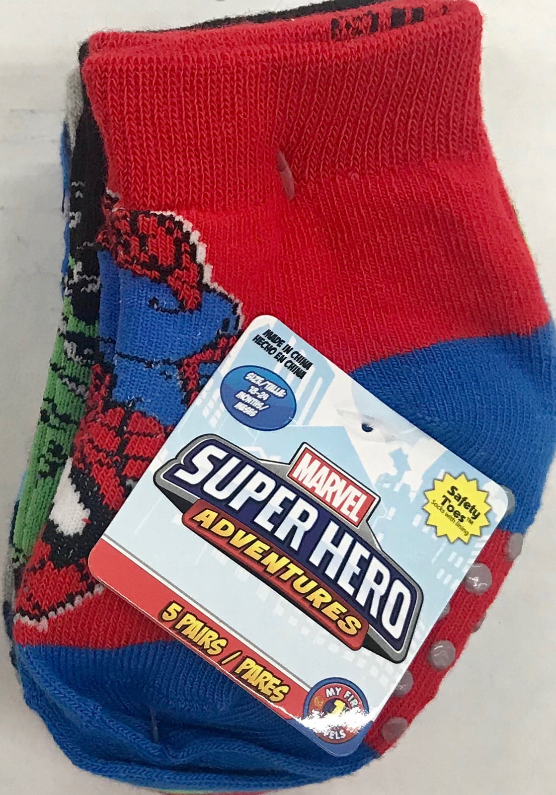 Spiderman Socks,Superhero Boys 5 Pack Socks