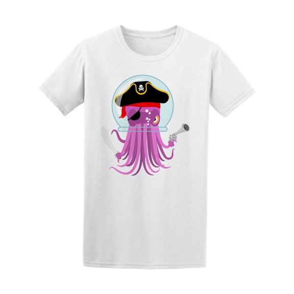 Alien Octopus Pirate Tee Men's -Image by Shutterstock