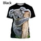 thumbnail image 5 of Camiseta con estampado 3D de animales y oso koala para hombre, camisetas con estampado de personalidad de Australia, camisetas unisex informales de manga corta para hombre, 5 of 5