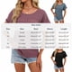 thumbnail image 3 of Xuyuer Women's Tops Casual Scoop Neck Short Sleeve Knit Hollow Out Shirts Loose Tunic Blouses Summer Tops Dressy Lace Trendy Shirts Crewneck T Shirt Hollow Out Loose Blouses, 3 of 6