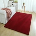 thumbnail image 2 of Pompotops Red Bathroom Rug Mat, Ultra Soft Modern Area Rugs Rug Home Room Plush Carpet Decor Floor Mat, 2 of 3