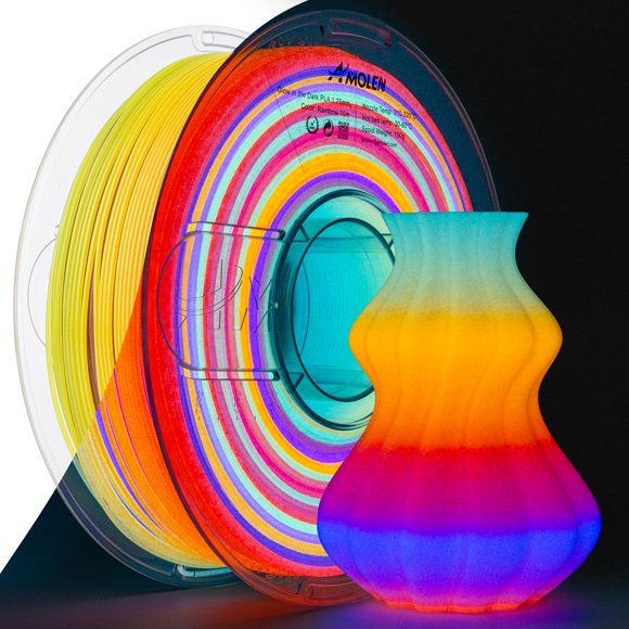 Filamento de impresión 3D AMOLEN que brilla en la oscuridad PLA de 1,75 mm