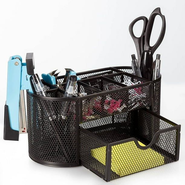 Metal Mesh Desktop Supplies Organizer Stationery School Supplies