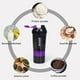 thumbnail image 4 of XTKS Botella Coctelera - Taza Coctelera de Proteínas con Compartimentos de Almacenamiento - Botellas de Batido de Entrenamiento a Prueba de Fugas con Mezclador para una Mezcla Suave - 500ML/16oz (PÚRP, 4 of 5