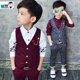 thumbnail image 2 of Conjuntos De Niños Para Trajes De Vestir Blazer Formal Boda Chaleco Pantalones 2pcs Disfraces Traje De Cumpleaños Conjunto, 2 of 4