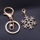 thumbnail image 3 of Llavero navideño con diamantes de imitación y copo de nieve, llavero para coche, bolso, colgante, decoración, llavero con dije, 3 of 7