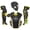 Black/Gold, variant on All Star MVP-Pro LT Youth Catchers Set White/Charcoal