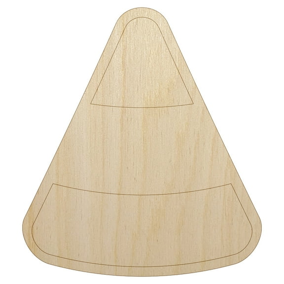 Candy Corn Halloween Wood Shape Unfinished Piece Cutout Craft DIY Projects - 4.70 Inch Size - 1/8 Inch Thick