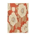 thumbnail image 6 of WOBOGO White Flowers Orange Pattern Square Tablecloth 54×54in Polyester Fabric Tablecloth Washable Dust Resistant Wrinkle Resistant, 6 of 9