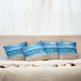 thumbnail image 7 of Ambesonne Beach Throw Pillow Cover 4 Pack, Cloudy Sky in Sea Summer, 18", Sand Brown Blue, 7 of 7