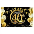 thumbnail image 1 of Birthday Party Banner Home Birthday background birthday Theme Backdrop Background Wall Decoration, 40 Years Old, 1 of 7