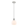 thumbnail image 3 of Innovations Lighting 516-1S-8-6 Athens Pendant Athens 6" Wide Mini Pendant - White and, 3 of 5