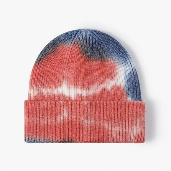 Zhengup Y2K Beanie for Women Hip Hop Retro Hats Gradient Cap Decoration Warm Caps Men Knitted Wool Winter Beanies