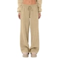 thumbnail image 3 of Nestiefly Wide Leg Sweatpants Women Fleece Sweat Pants Fall Spring Clothes 2026 Baggy Jogger Sweatpant with Pockets Khaki S, 3 of 5