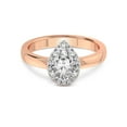 thumbnail image 3 of 3 Carat IGI Certified Pear Shape Lab Grown Diamond Engagement Ring | 14K Rose Gold | Anna Hidden Accents Halo Lab Diamond Ring | FG-VS1-VS2 Quality Friendly Diamonds, 3 of 5