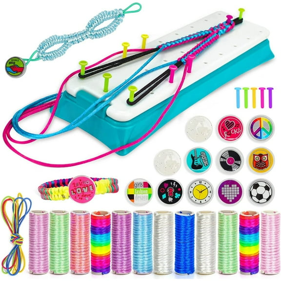 DIY Jewelry Bracelet Making Kits for Girls, are and Craft Set for Kids Girl Colorful Friendship Bracelet