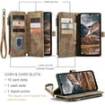 thumbnail image 2 of Compatible con la funda Billetera Samsung Galaxy A36 5G con Soporte para Tarjeta,Bolsillo Magnético con Cremallera, Correa para el Cordón, Billetera de Cuero con Tapa, 2 of 6