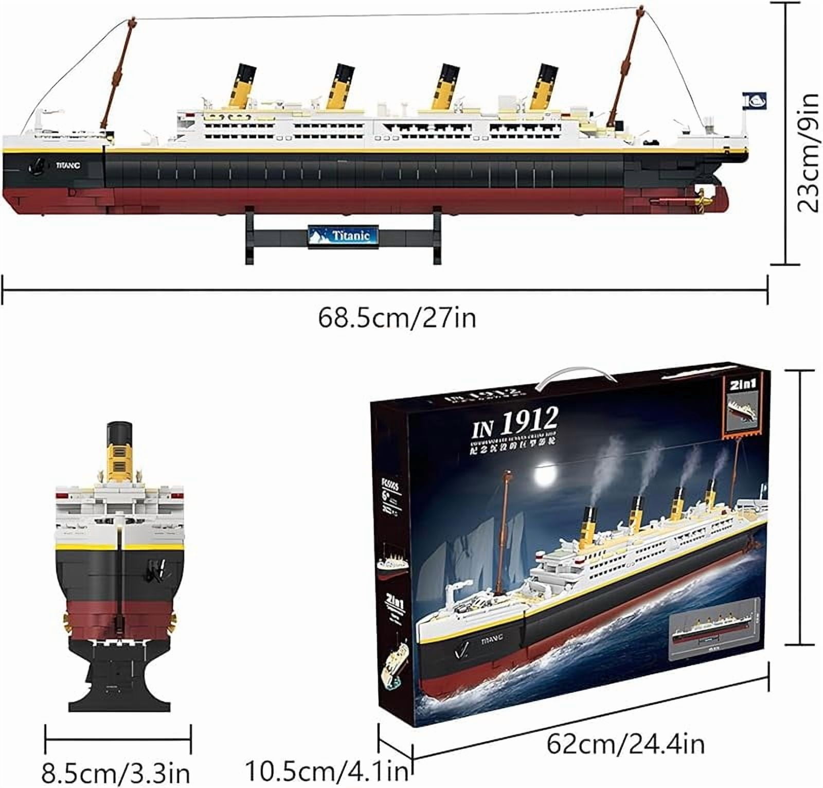 dOvOb Titanic Model Building Blocks Set, 2022 Pieces Bricks Kit, Compatible with Major Brands, DIY Ship Model for Teens & Adults