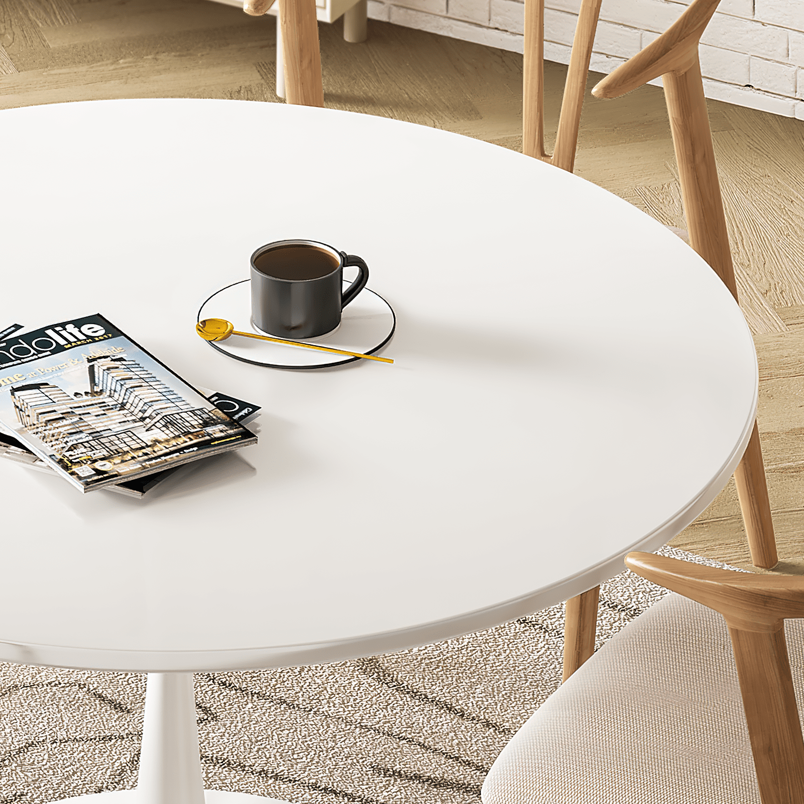 Cvortll Round Dining Table, 42 Elegant Tulip Table Philippines | Ubuy