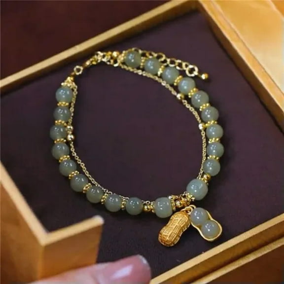 K-KED Peanut Beaded Bracelet Bangle Women Christmas Adjustable Party Gifts