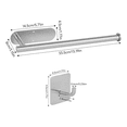 thumbnail image 2 of 2pc Servilleteros Papel Soporte Porta Rollo Para Cocina/baño Xtellar plateado, 2 of 4