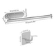 thumbnail image 2 of 2pc Servilleteros Papel Soporte Porta Rollo Para Cocina/baño Xtellar plateado, 2 of 4