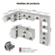 thumbnail image 3 of Cocina Integral Completa Modular Madesa Nice 465cm Gris 06, 3 of 10