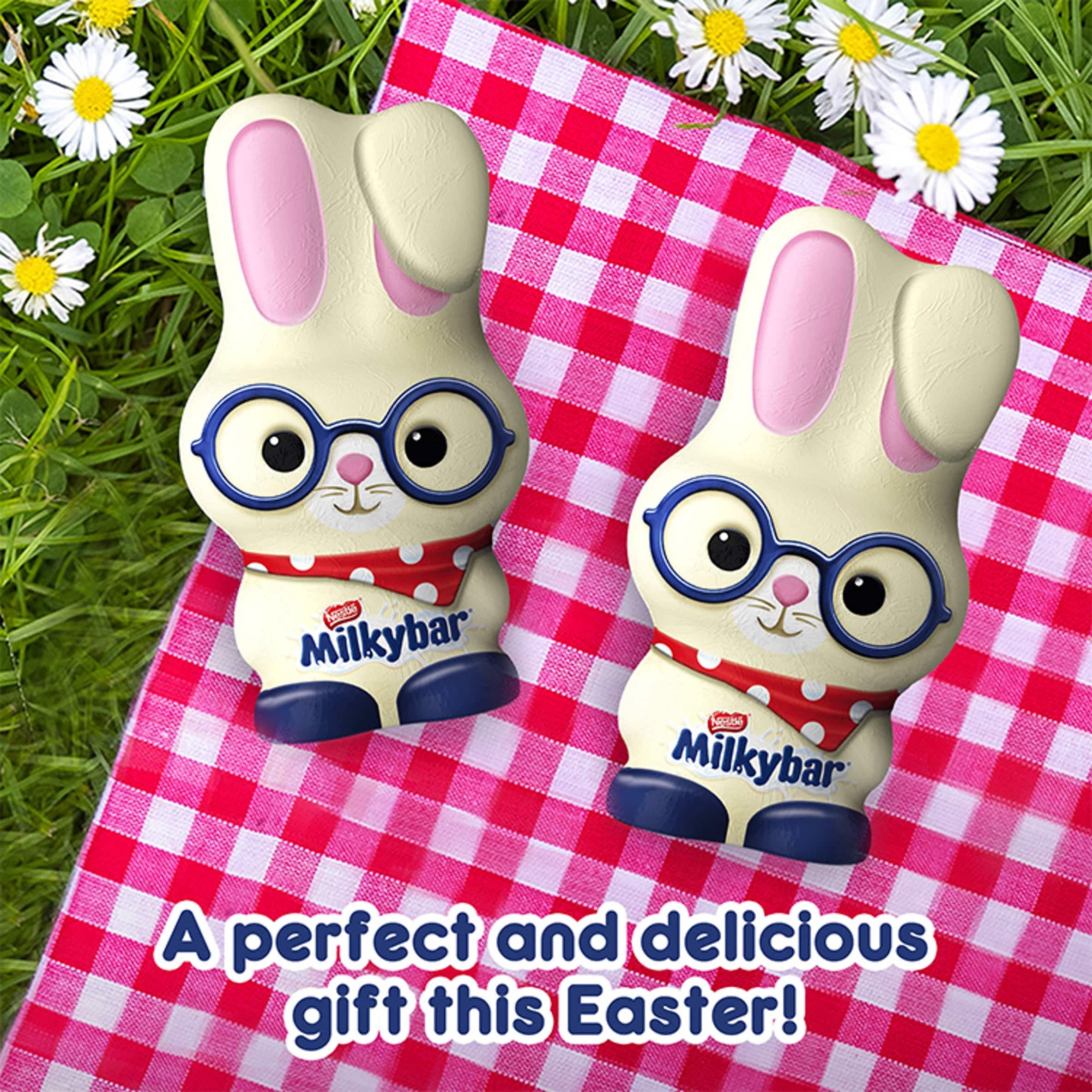 Milkybar White Chocolate Bunny 88G, Imported from Britain