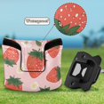 thumbnail image 6 of Haosy Strawberry Leaves Fower Golf Mallet Putter Cover Strong Magnetic Leather Golf Club Headcover Closure, 6 of 7