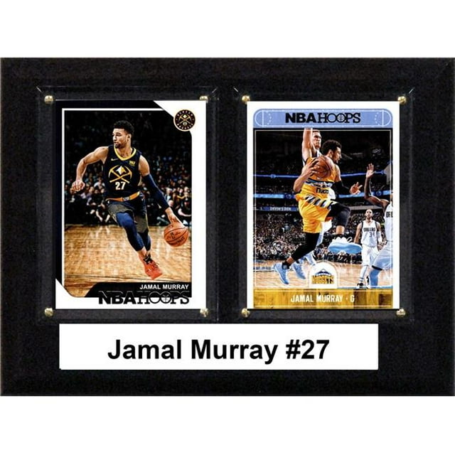 C&I Collectables 68JMURRAY Plaque de Deux Cartes 6 x 8 Po. NBA Jamal Murray Denver Nuggets