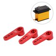 thumbnail image 4 of 25T Aluminum Servo Horns, RC Servo Horns Precise Design Easy Install Decorative  For 1/8 1/10 RC Car Red, 4 of 8
