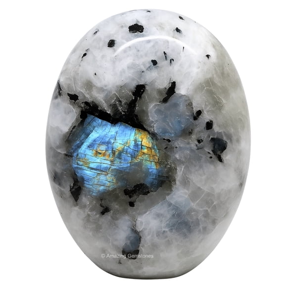 Rainbow Moonstone Crystals & Healing Stones -Palm Stone Crystals Piedra