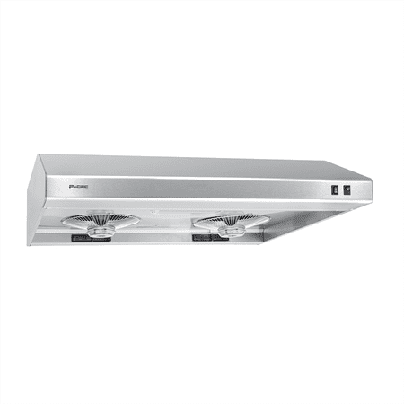 

PACIFIC 30 Economy Under Cabinet Range Hood PR2017-30S 2-Speed Level Stainless Steel Max. 650CFM Filter-Less Design Easy to clean favorite among builders and landlords