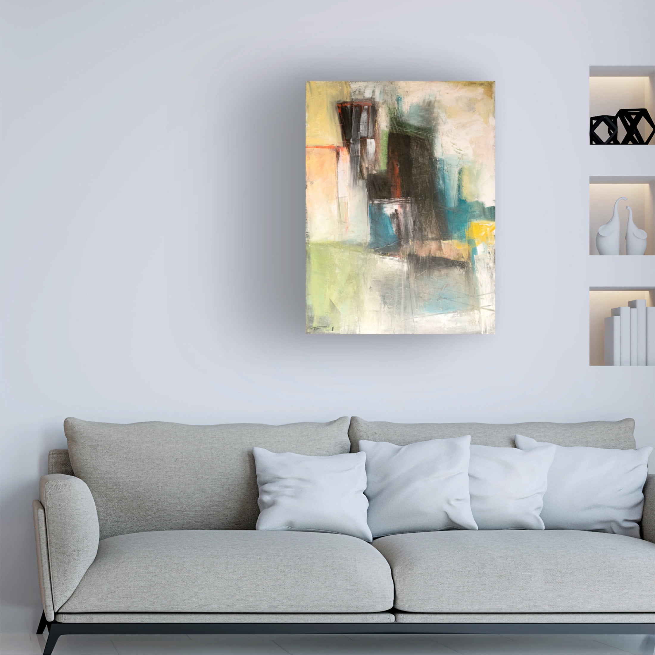 Canvas Wall Art - Tim Nyberg 'Cliff Dwellers' Wall Art for Living Room, Bedroom, or Office Décor by Trademark Fine Art - 14 x 19 Inches
