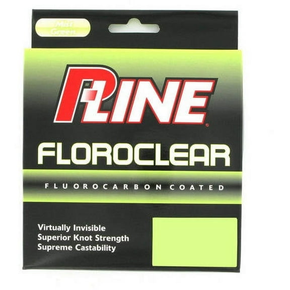 P-Line Floroclear Fluorocarbon Coated Mono, Mist Green, 8lb 300Yd