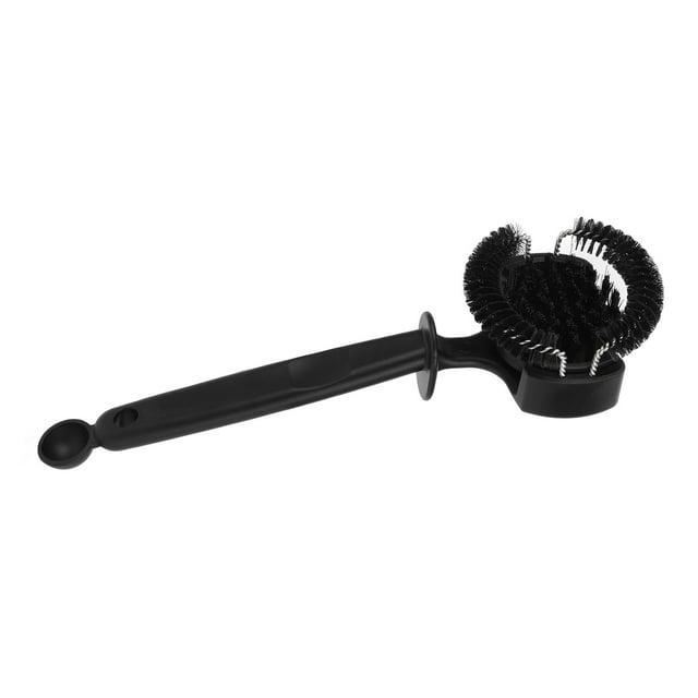 Coffee Machine Cleaning Tool Brush, Scoop Coffee Cleaning Powder, Black, With Tail Powder Spoon, For Coffee Grinder, Coffee Maker, Milk Foam Machine