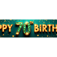 thumbnail image 4 of Glistening 70th Birthday Banner with Star Elements Background Backdrop Party Supplies Photography Props Birthday Decoration Event Decor Happy Birthday Celebration Party Decorations, 4 of 7