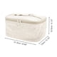 thumbnail image 2 of Bolsas de maquillaje rectangulares únicas 1 Pc Corazón Blanco PU, 2 of 3