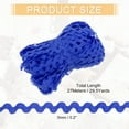 thumbnail image 2 of Uxcell Cinta de Encaje de 29.5 Yardas en Azul Oscuro, Cinta de Flecos de Onda de 0.2'' para Costura, Manualidades, Ropa, Regalos, 2 of 6