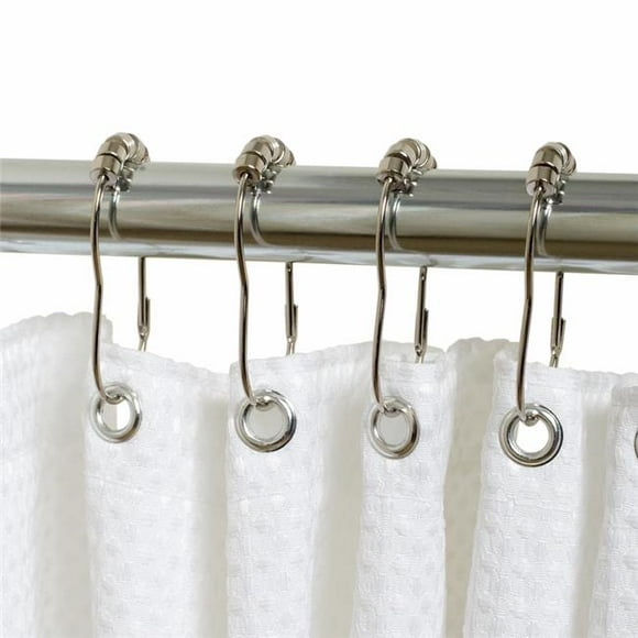Zenna Home 4784914 Anneaux de Rideau de Douche en Métal