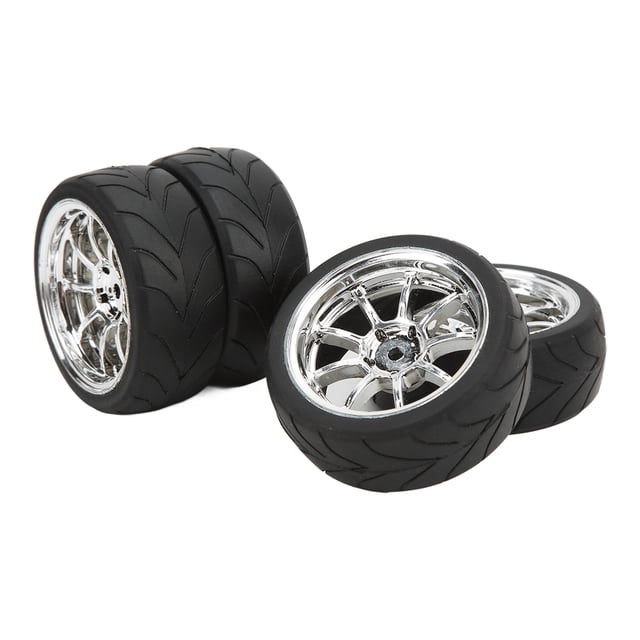 Ruedas RC 1/10 neumáticos RC de artesanía exquisita Material de goma de alta resistencia a la abrasión de larga duración para la mayoría de los coches deportivos planos 1/10 ANGGREK Otros