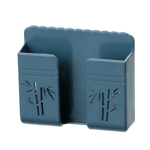 Cateissary Organizador de almacenamiento de teléfono, estante de pared adhesivo Universal, soporte de artículos diversos de estilo sin costuras Almacenamiento y organización del hogar azul Cateissary HA006455-03B