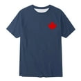thumbnail image 3 of Men T Shirts for Men Casual Short Sleeve Round Neck Top with Distressed Partial Print and Spring Summer Style, 3 of 3