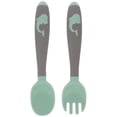 thumbnail image 1 of 1 Set Baby Eating Cutlery Kit Bendable Spoon and Fork Training Set for Home, 1 of 9